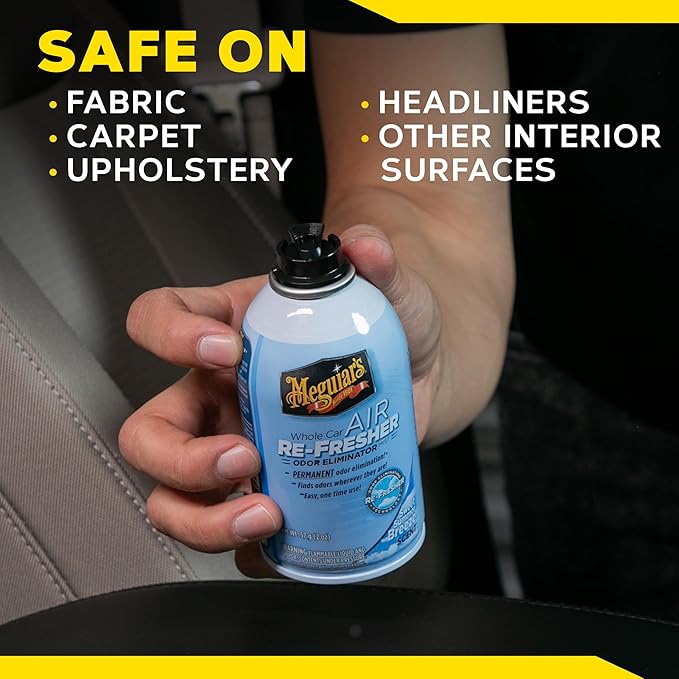 Meguiar's Whole Car Air Refresher, Odor Eliminator Spray Eliminates Strong Vehicle Odors, Summer Breeze 2 Oz Spray Bottle