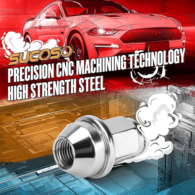 14x1.5 Lug Nuts for F150, OEM Stock Solid One Piece Design Wheel Lugnuts for 2015-2023 Ford F-150 Expedition Lincoln Navigator Replacement Ford OE Factory ACPZ1012B 611008 Lugs Anti-Rust