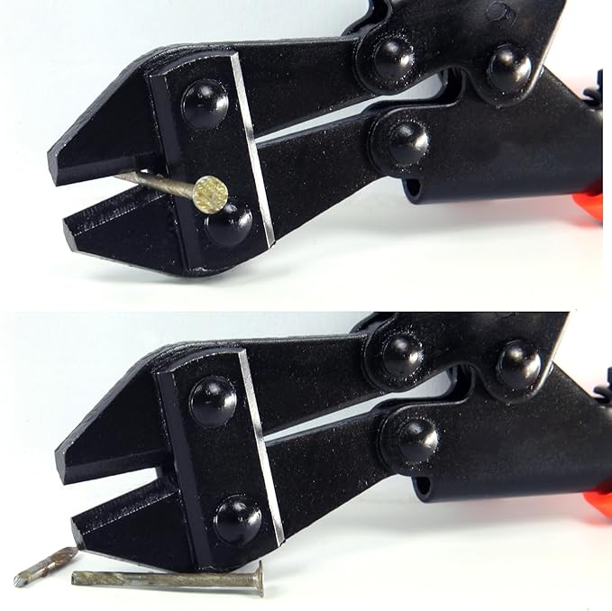 Mini Bolt Cutter,Small Heavy Duty Wire Cable Cutter with Soft Grip Anti-Slip Handle,Sharpen Cutting Edge,Wire Cutter,One Hand Operation,Small and Portable Design