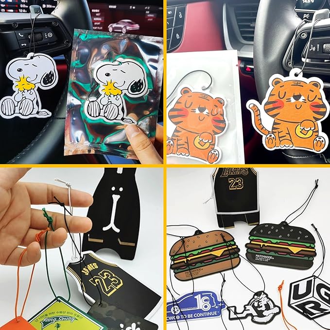 Custom Air Freshener for Car - Double Sided Photo Personalized Car Scents Air Freshener, Smell Air Fresheners With Picture for Wardrobe, Bathroom,Hanging Ornaments (Crop-1pcs)