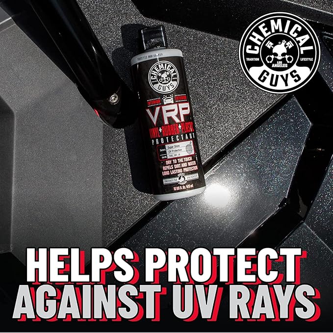 Chemical Guys VRP Vinyl, Rubber, and Plastic Dressing - Tire Dressing, Non-Greasy, Dry-to-the-Touch Shine for Tires, Trim, and More, Safe for Cars, Trucks, SUVs, RVs & More - 16 oz (Pack of 3)