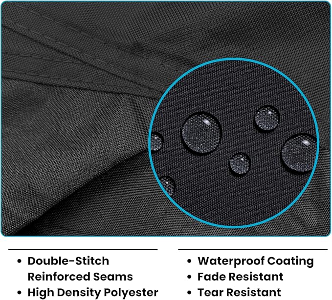 EliteShield Trailerable Jet ski Cover, Waterproof Tear and Fade Resistant Polyester Fits Stand-UP to 3 Seater Sea doo Yamaha Kawasaki waverunner PWC Covers (Fits from 116"-125"(2 Seater))