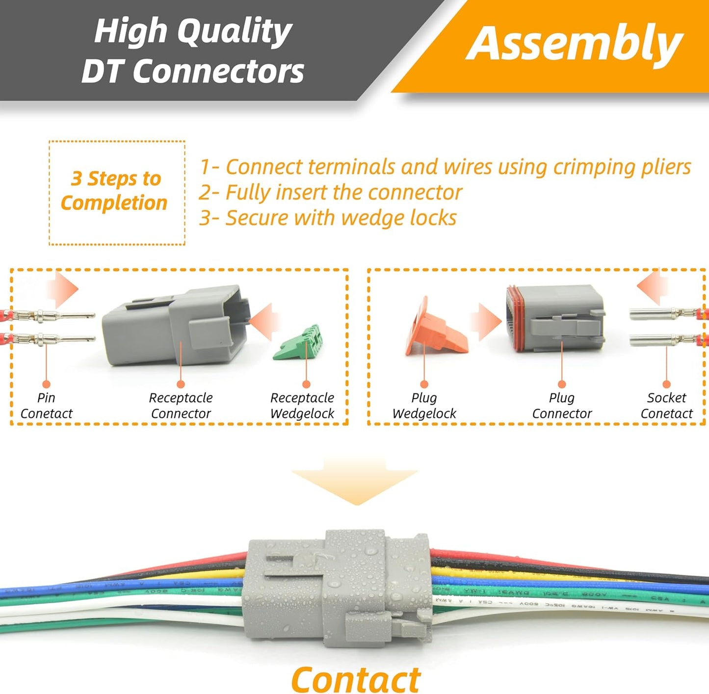 DT Kit for Car Motorcycle Boat (12PIN 2SET)