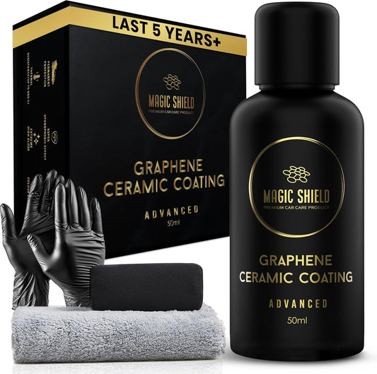 Graphene Coating for Cars │ Self-Healing, 5+ Years Durability │ Advanced SiO2 Ceramic Protection - High Gloss, Anti-Scratch - Perfect for Cars, Motorcycles, Marine, and RVs