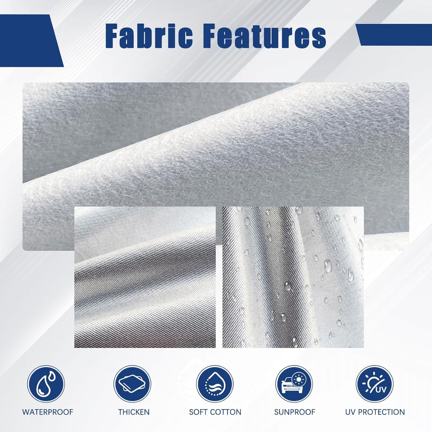 Kayme 6 Layers SUV Car Cover Custom Fit for Dodge Durango (2004-2025) Waterproof All Weather for Automobiles, Outdoor Full Cover Rain Sun UV Protection.Silver