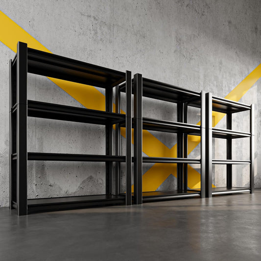 60" H x 40" W x 20" D 4-Tier Heavy Duty Garage Shelving Unit, 2000 LBS Capacity Metal Storage Rack,Adjustable Steel Shelves for Garage, Warehouse, Basement, Pantry, Workshop.3 Pack