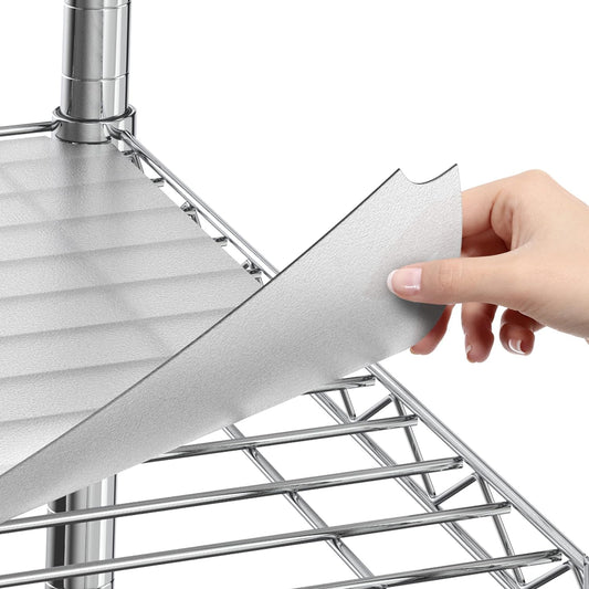 Sterling Shelf Liners for Wire Shelf System - Plastic Wire Shelving Shelf Mats - Clear, 24x48 Inch 4pcs