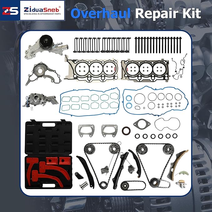 3.6 Head Gasket Set Timing Chain Timing Tool Kit Water Pump Oil Pump Valves w/Head Bolts Fit For Chrysler 200 300 Town&Country Dodge Jeep Ram ProMaster 1500 3.6L V6 DOHC 2011-2016 HS26541PT 90511SX