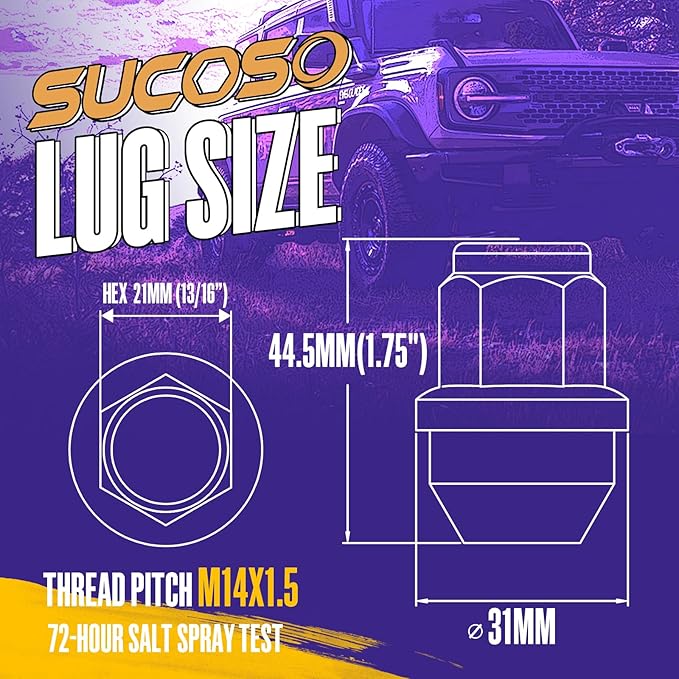 14x1.5 Lug Nuts for F150, OEM Stock Solid One Piece Design Wheel Lugnuts for 2015-2023 Ford F-150 Expedition Lincoln Navigator Replacement Ford OE Factory ACPZ1012B 611008 Lugs Anti-Rust