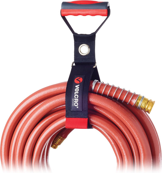 VELCRO Brand Heavy Duty Carrying Strap with Handle | Holds 100 Pounds | Extension Cord Storage, Easily Transport or Hang Garden Hoses | Durable Garage Organization | Medium, Wraps 5.5 Inch Diameter