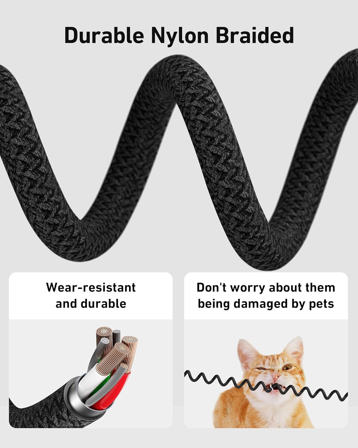 Coiled USB C iPhone Charger 3FT 2Pack, Braided Type C to Lightning Cable for Car [Apple MFi Certified] Fast Charging Cord Compatible with iPhone 14 Pro/Pro Max/Plus 13 12 11 8 7 6s 6 SE XS XR X, iPad