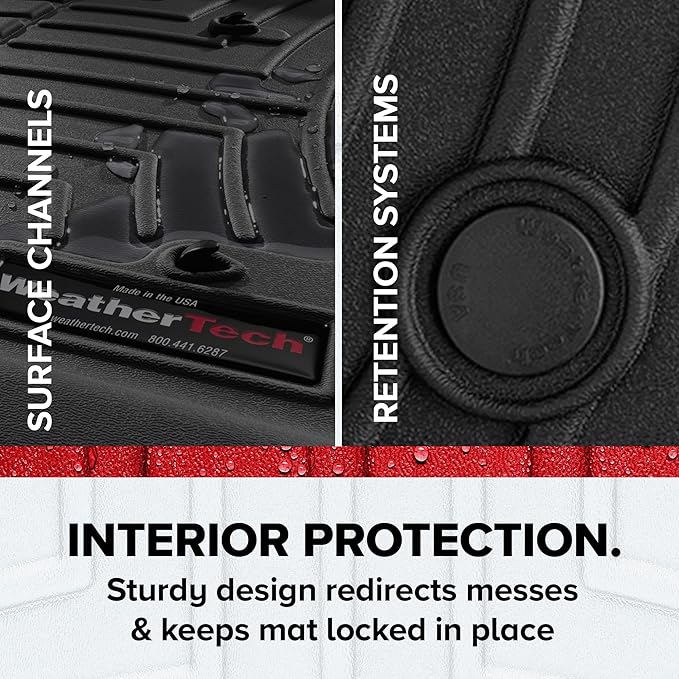 Weathertech Custom Fit FloorLiners for Ford Super Duty - 1st & 2nd Row (461201-460022), Grey