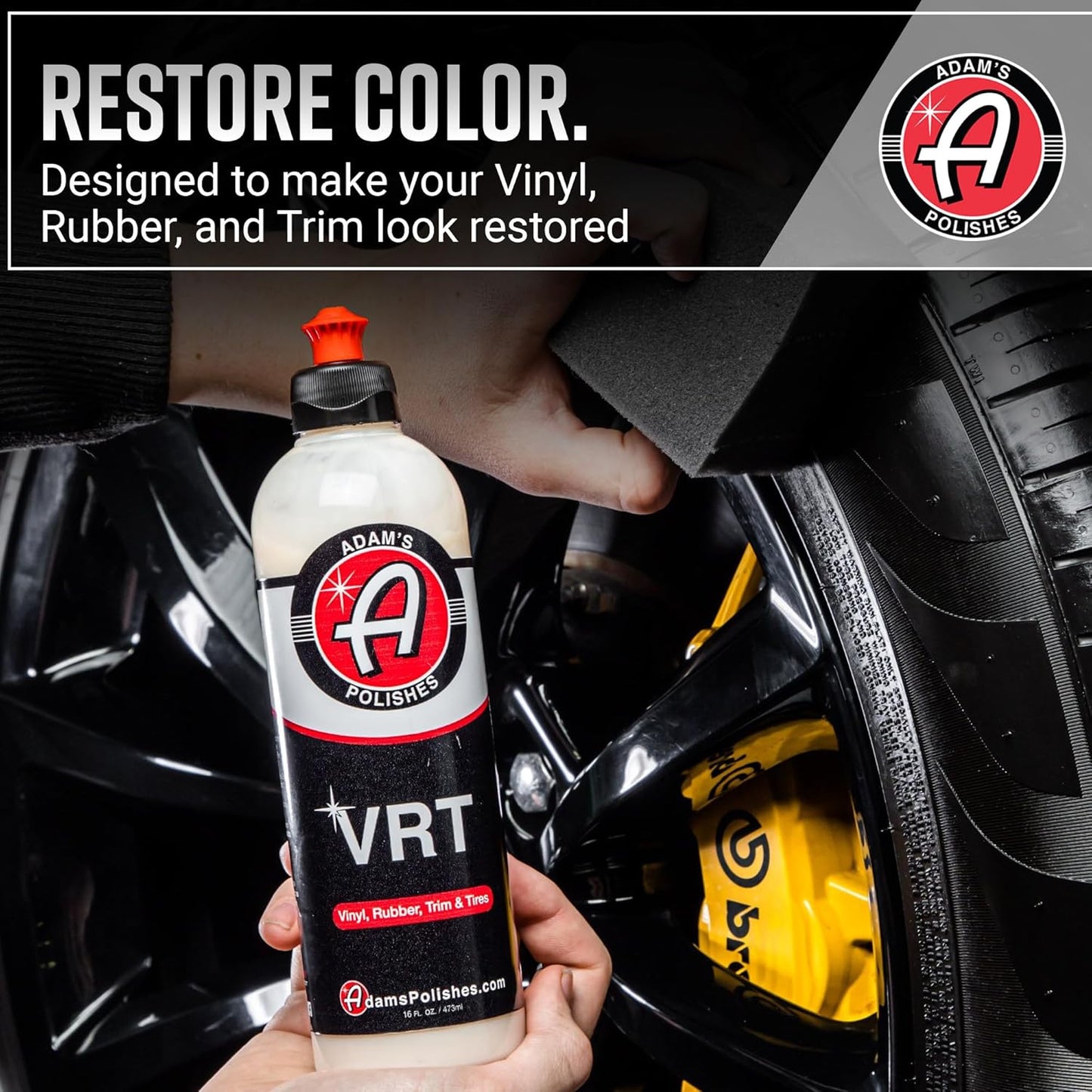 Adam's Polishes VRT Gallon - Vinyl, Rubber and Plastic Non-Greasy Long Lasting Super Shine Dressing for Tires, Trim and More, Safe for Cars, Trucks, SUVs, RVs & More