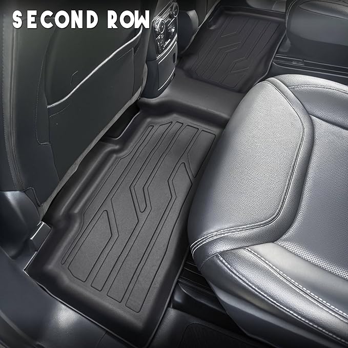 KARPAL Floor Mats Fit for 2020-2026 Ford Explorer 6 & 7 Seats, 3D Custom Fit 1st & 2nd Row Liner, TPE All Weather Floor Liners for Explorer Active/ST-Line/ST/Platinum/XLT