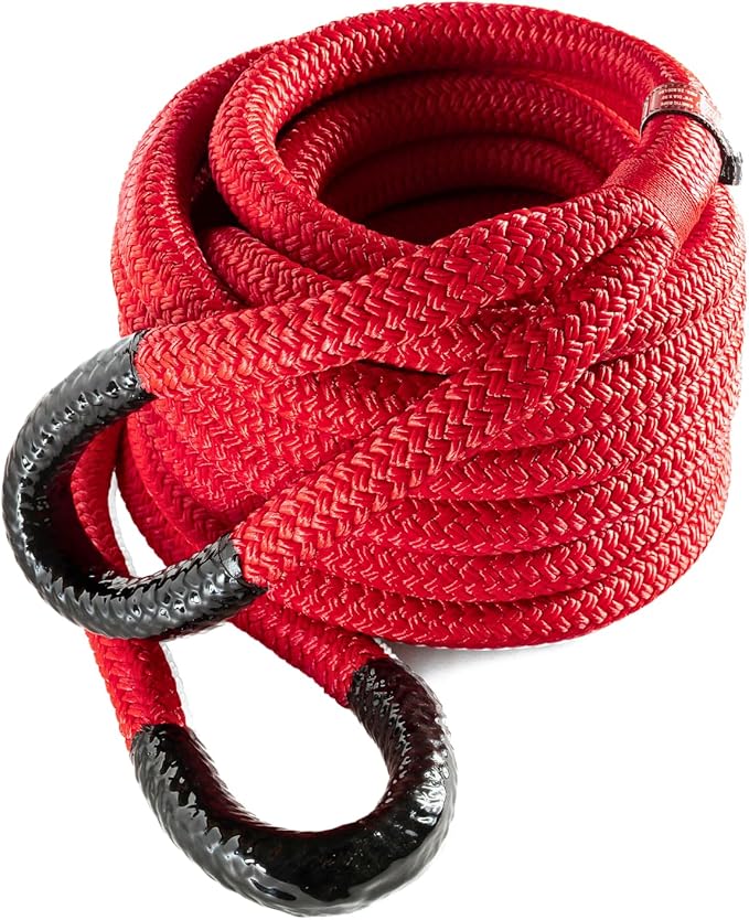 Yankum Kinetic Recovery Rope - Heavy Duty 7/8" x 30' Tow Rope, Off-Road & Vehicle Recovery, Kinetic Energy Ropes for 4x4, Jeep, and Trucks, Made in USA – Python Series