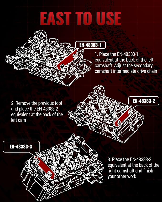 Camshaft Retaining & Timing Kit - Compatible with GMC Chevy Cadillac Buick Pontiac Saturn for V6 2.8L 3.0L 3.6L Engines, EN 48383 & EN 46105 Camshaft Holding Tool