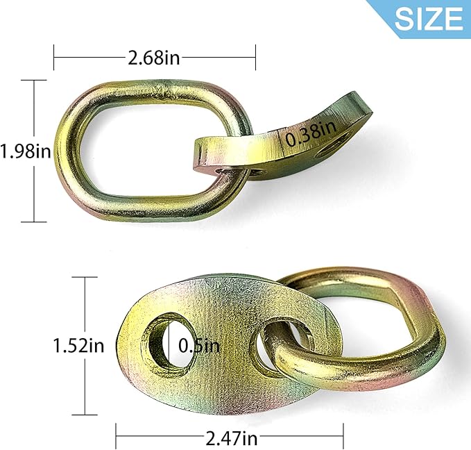 NOVINO 7100 Engine Lifting Bracket Set,5,500 lb Capacity Engine Lift Bracket Kit for Use with Load Levelers and Slings-4 Sets,Colorful