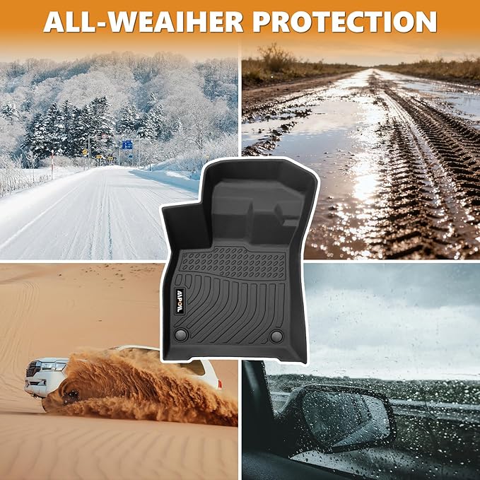 AIPOIL® Floor Mats & Cargo Liner Set for 2025 2026 Nissan Murano All Weather Protection TPE Anti-Slip Automotive Full Set Custom Car Mats Accessories - Black