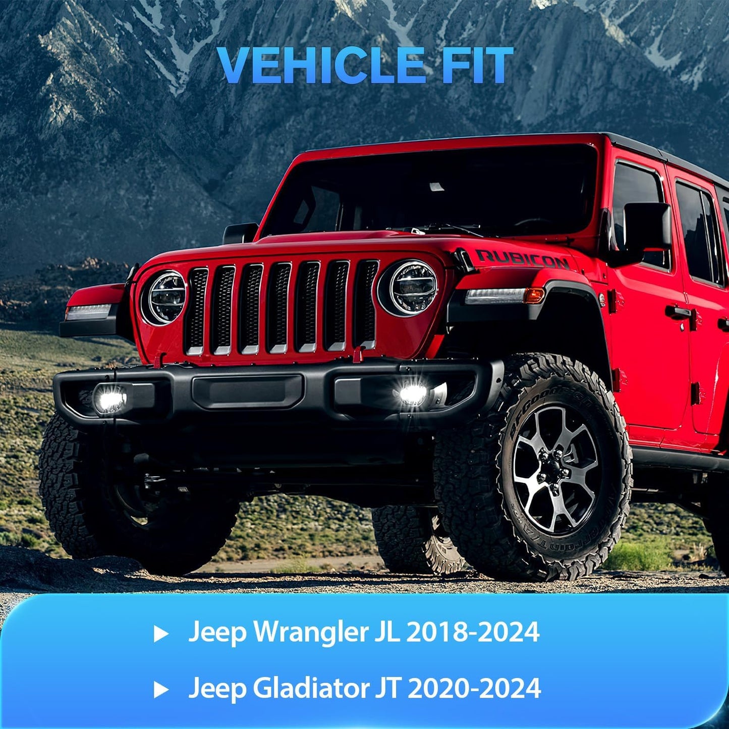 Nilight Window Visor Compatible with Jeep Wrangler JL/Jeep Gladiator 2018 2019 2020 2021 2022 2023 2024 Vent Window Visors, Rain Guards Acrylic-4pcs