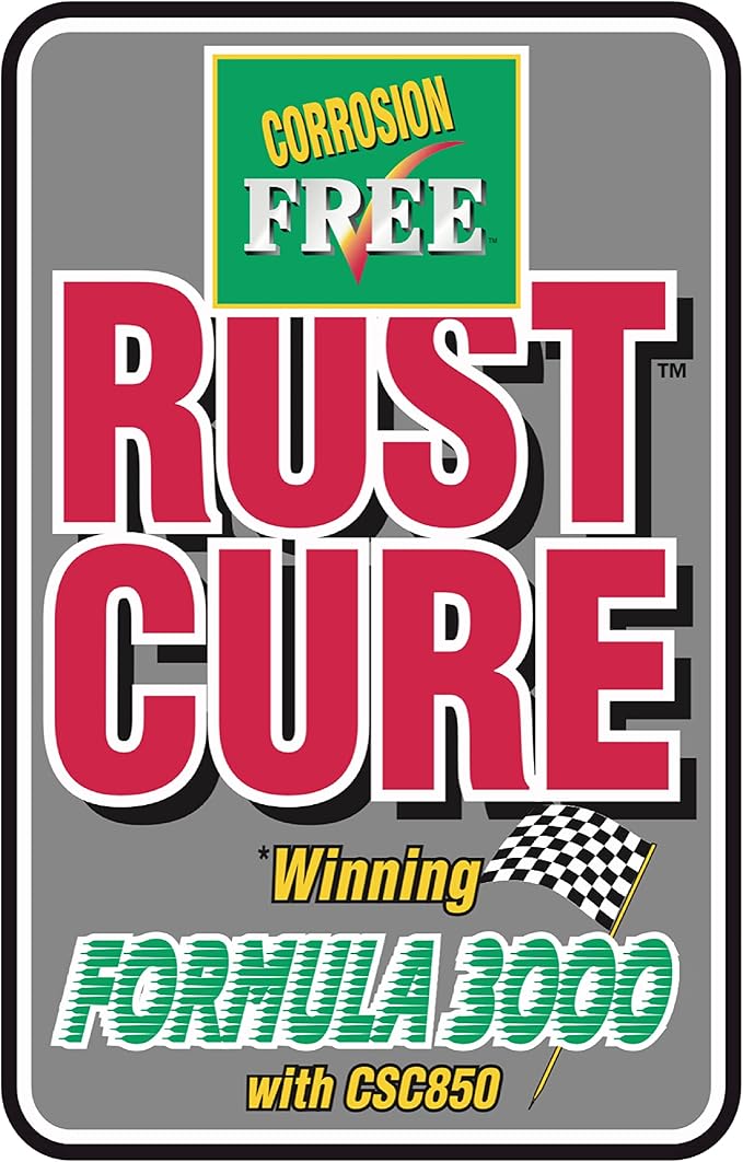 Corrosion Free Rust Cure Formula 3000 – 1 Gallon Jug – No-Drip Rust Inhibitor & Undercoating for Cars, Trucks, Tractors, Snowblowers, Lawn Mowers – Stops & Prevents Rust