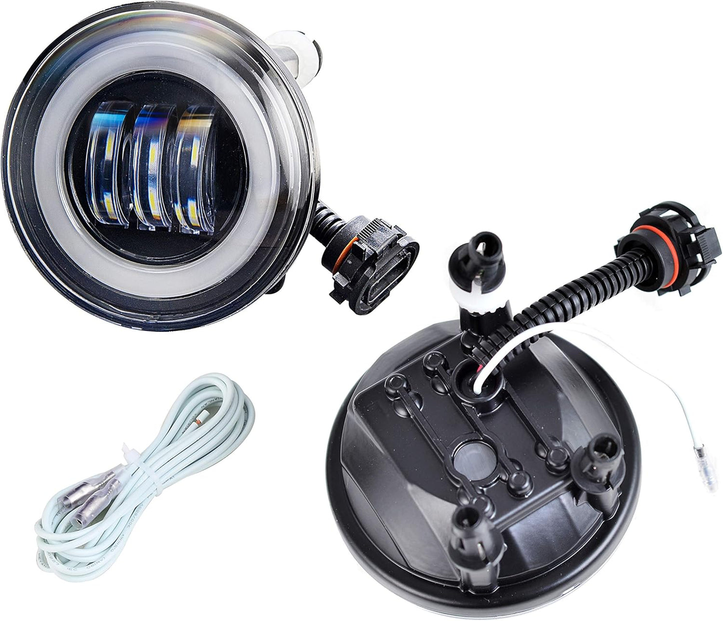 Tecoom LED Fog Lights Compatible with Chevy Colorado Silverado Camaro Tahoe/Suburban Avalanche/Ford Escape Mustang, Bumper Fog Lamps [Only Fit Model with 2 Same Fog light]