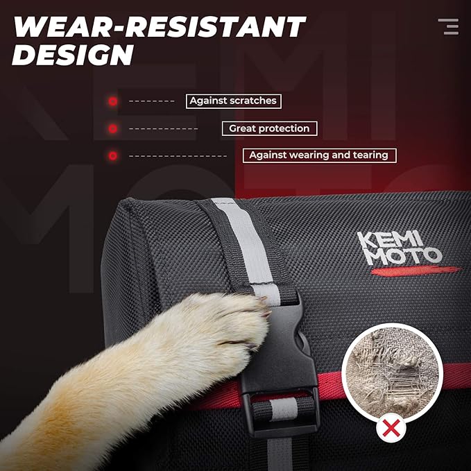 KEMIMOTO ATV Fender Bag, 130% Larger Water-resistant Rear Storage Bags With Drink Holder, Detachable ATV Gear Bag Compatible with Polaris Sportsman Scrambler FourTrax Can Am Grizzly Cfmoto, 2-Pack