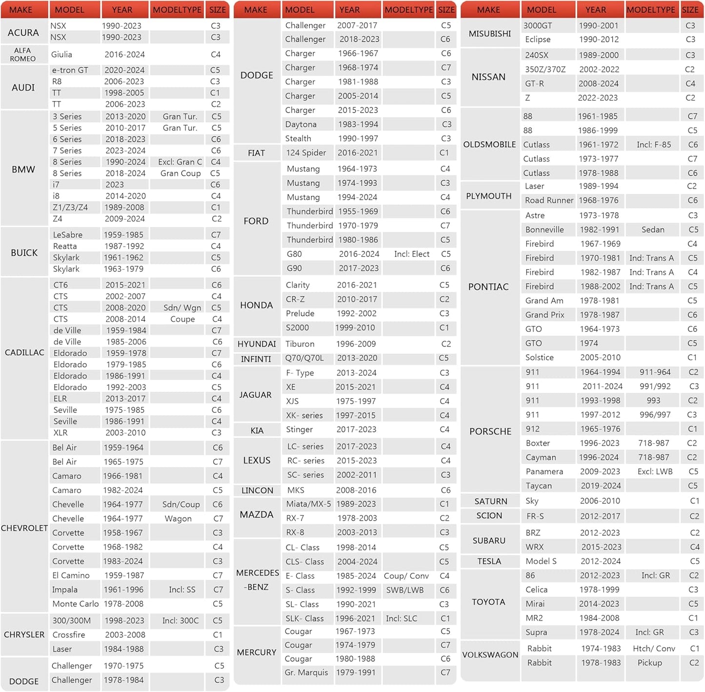 Car Cover Automobiles Waterproof All Weather for for Sports Coupe,Universal Fit Mazda Miata/MX-5, BMW Z3, Honda S2000, Chrysler Crossfire, Saturn Sky, Pontiac Solstice etc.(See Size Chart)