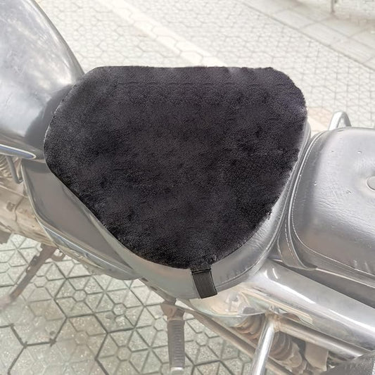 Motorcycle Gel Seat Cushion, 3D Honeycomb Shock-Absorbing, Hollow and Breathable, Hel Material is Compressive, Non-Breaking, Non-Hardening, Soft and Comfortable (Plush)