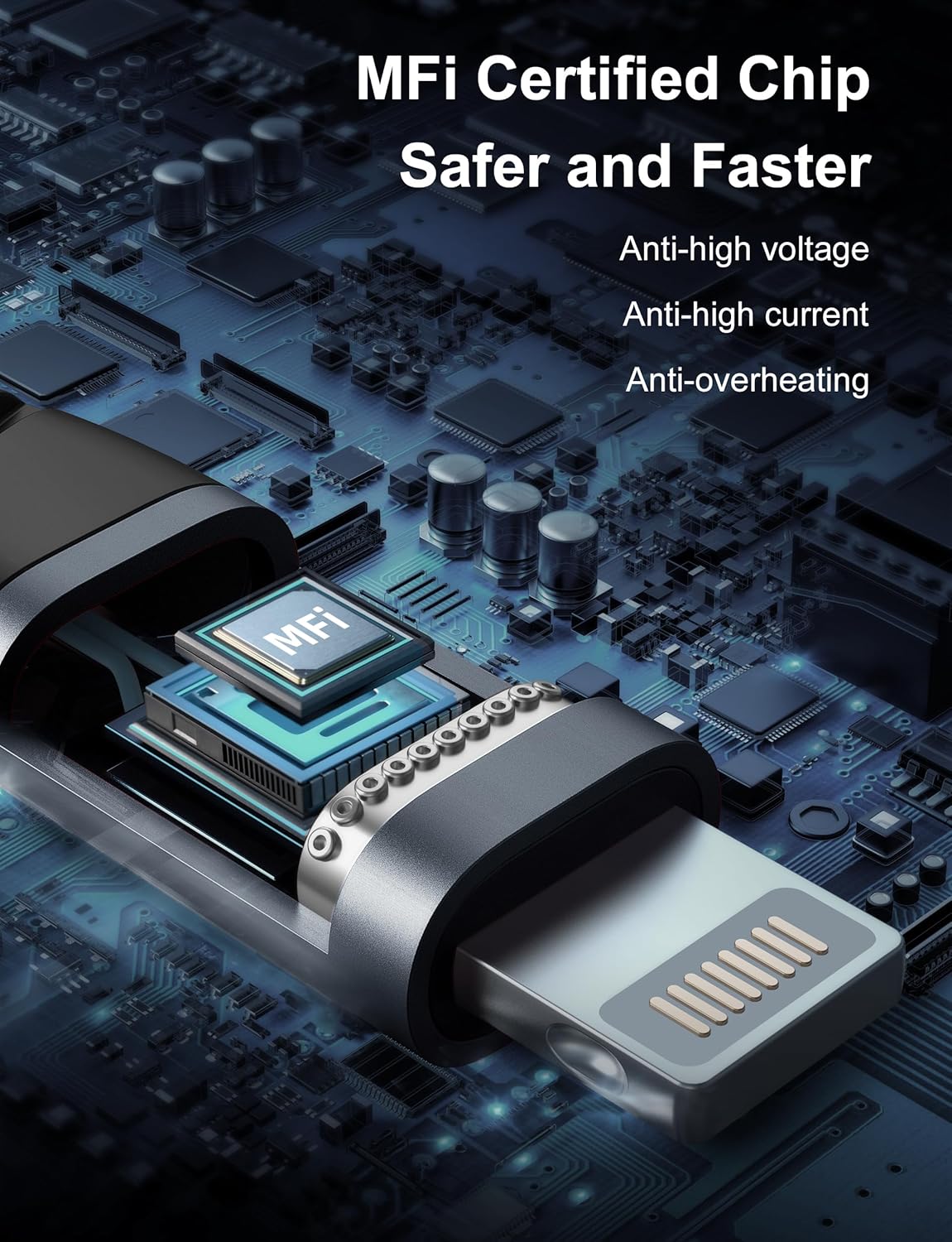 USB C Lightning Cable 3 Pack 3 Ft, iPhone 14 13 Fast Charger Cord [Apple MFi Certified] 3 Foot Type C iPhone Cable Compatible with iPhone 14 13 12 11 Pro Max Mini 8 Plus SE iPad and More