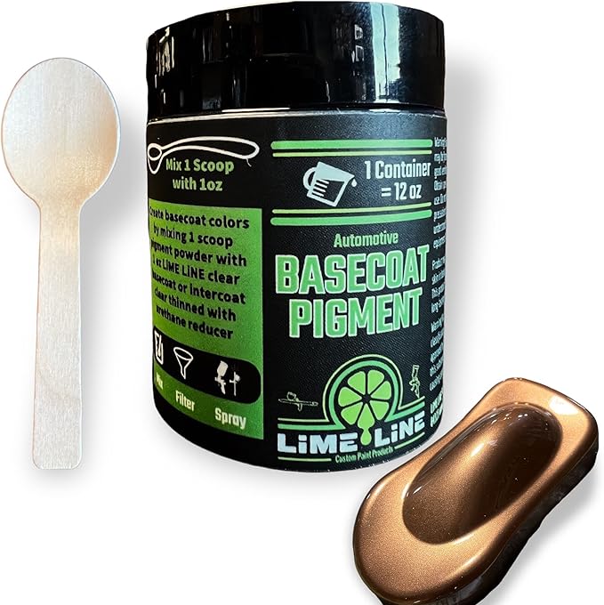 LiME LiNE Base Coat Maker Pigment Powder, Automotive Grade, Basecoat Metallic Bronze Pearl