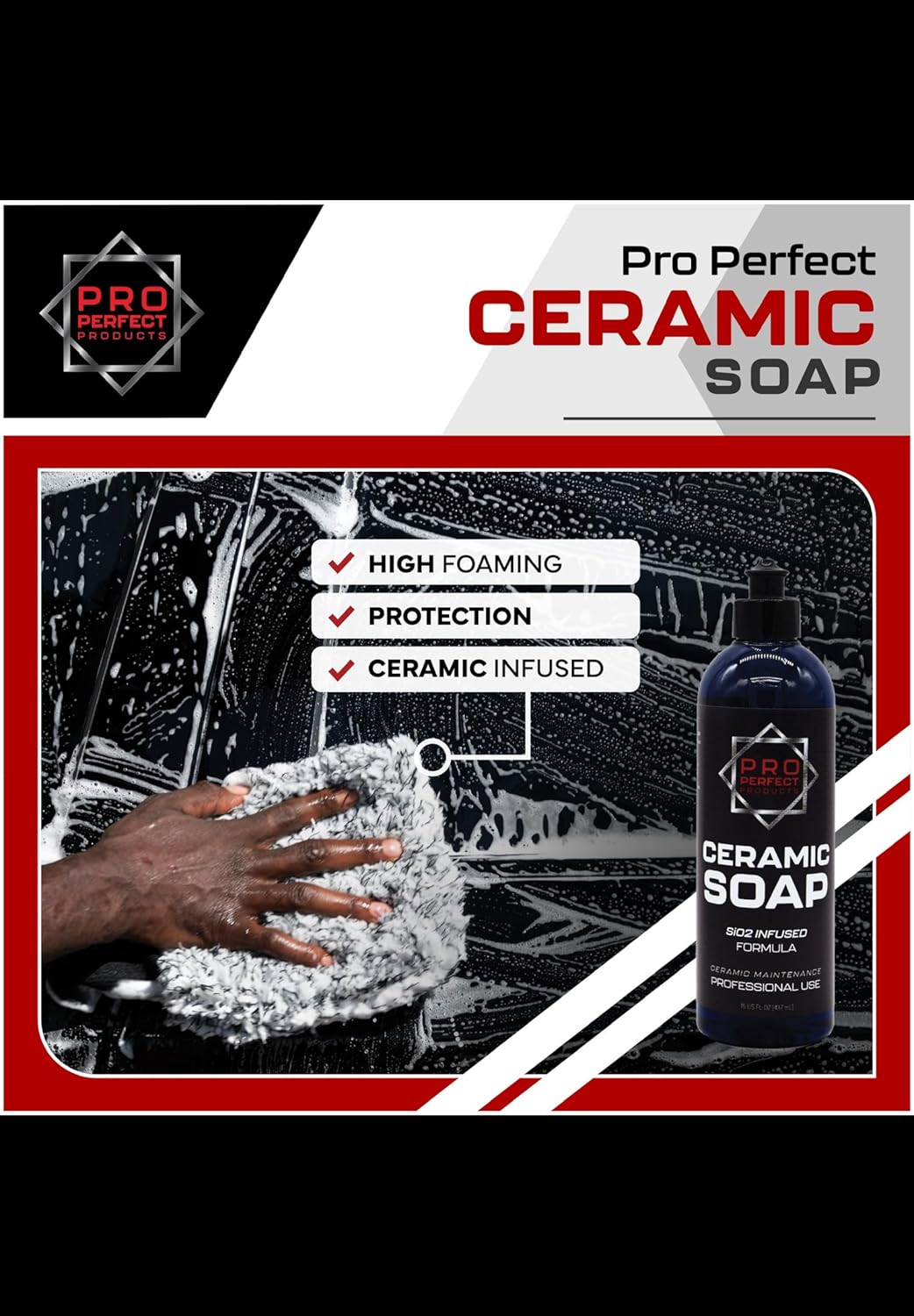 Pro Perfect Ceramic Soap, Professional Car Wash Formula, 5 Gallon