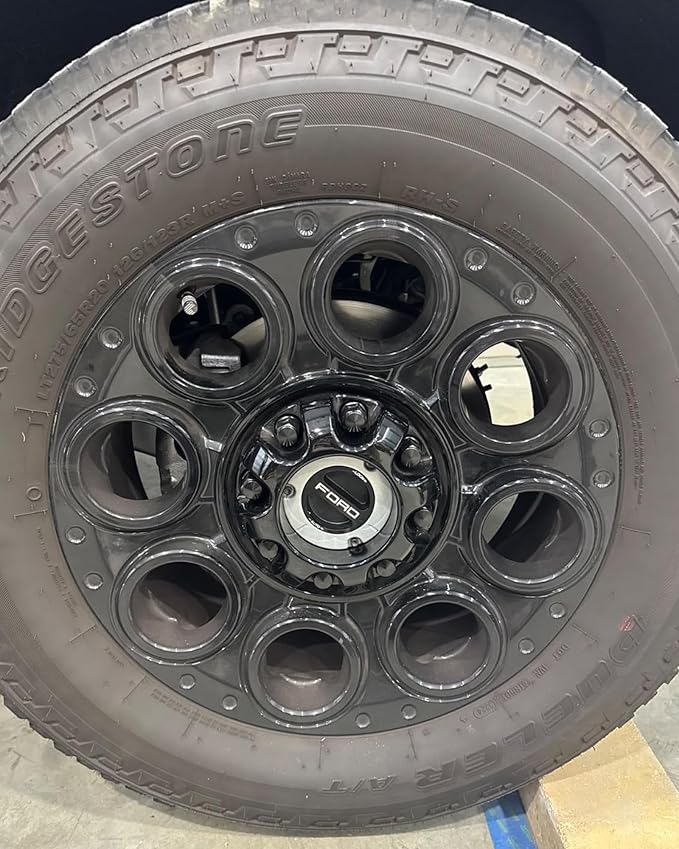 M14x1.5 Lug Nuts For Ford F250 F350 Super Duty, 32pcs 14x1.5 Flat Washer Aftermarket One Piece Design Wheel Lug Nut Replacement HCPZ-1012-B HCPZ-1012-A OEM Steel Nuts, Anti-Rusting Updated Not Swollen