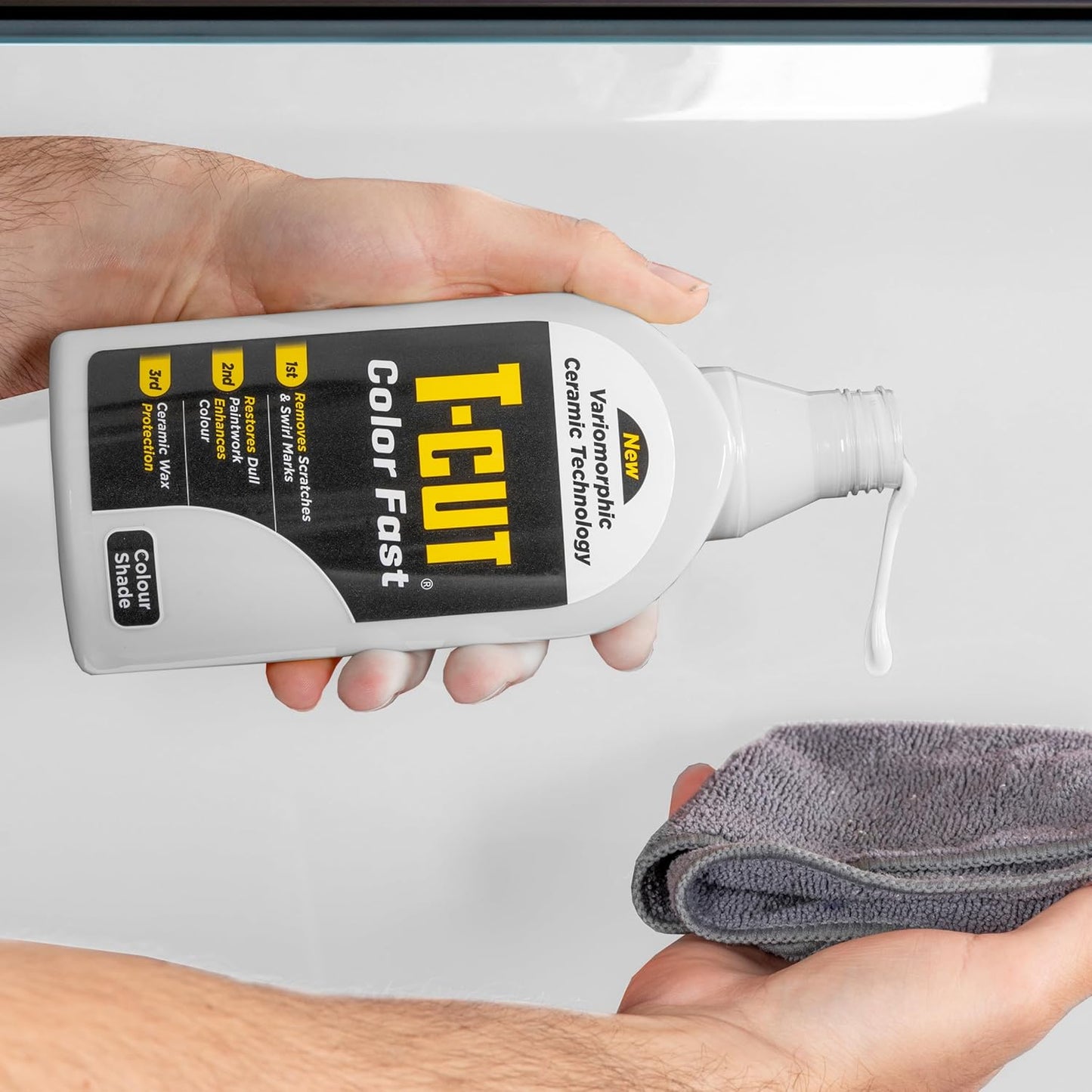 T-Cut White Scratch Remover Color Fast Paintwork Restorer Car Polish, 13 Colors Available, 17 Fl Oz