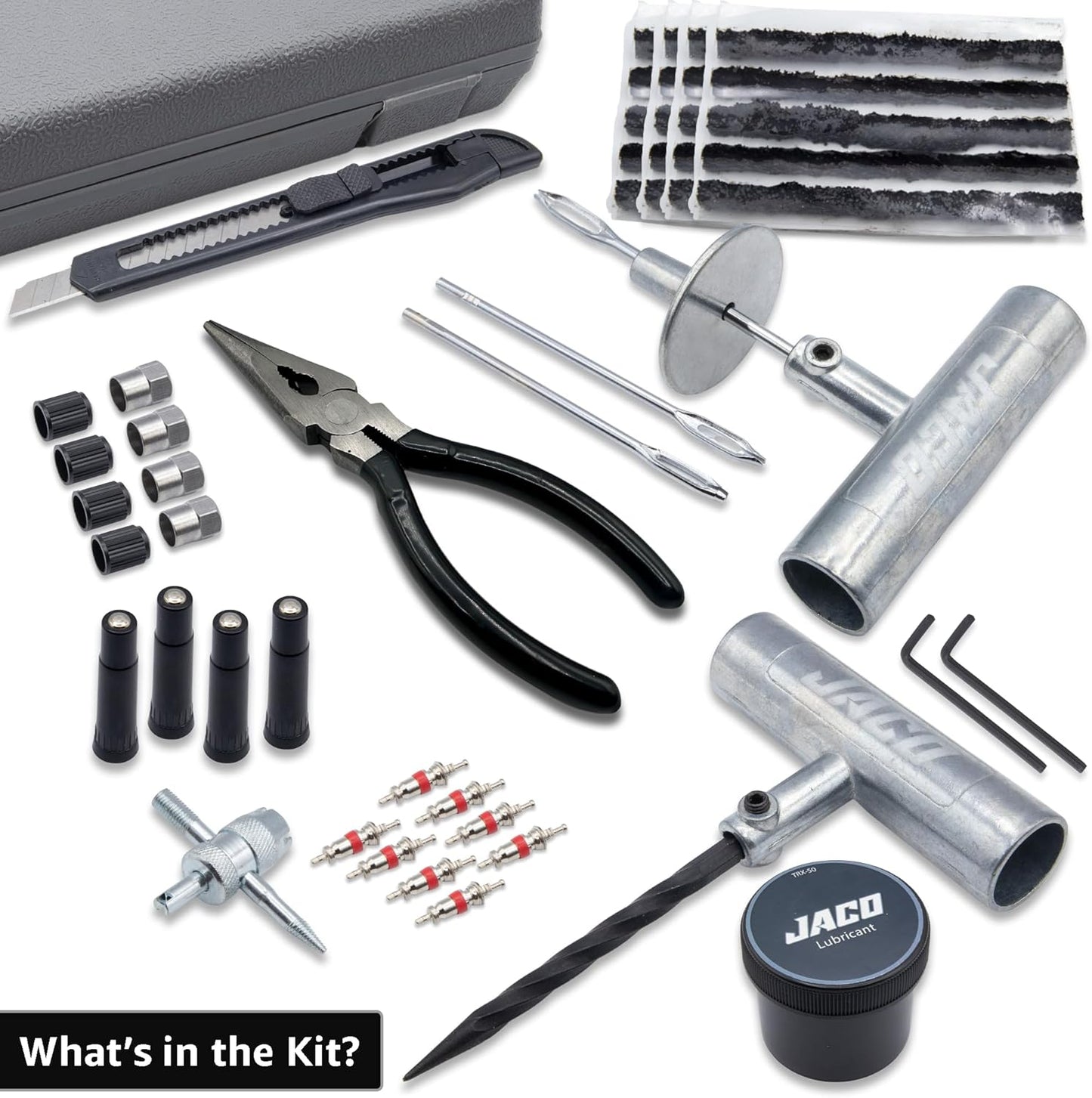 JACO TRX-50 Heavy Duty Tire Repair Kit | Universal Tire Plug Kit