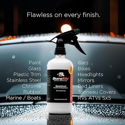 SpeedCoat Ceramic Coating Spray 16oz – Ridiculous High-Gloss Shine, Hydrophobic Protection, Fast & Easy Car Coating, Boosts Any Ceramic Coating, Made in USA