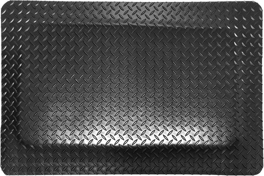 Rhino Mats, American Classic Diamond Anti-Fatigue Mats, Industrial Ergonomic Comfort Standing Mat for Work, Home, Garage, Office, Kitchen or Anywhere (Black 1" Thick, 3 FT. x 6 FT.)