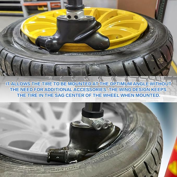 Tire Changer Duck Head 4-120129B,Tire Machine Duck Head,Wing Style Black Plastic Duck Head for Workshop tire Changer (2 Pack)