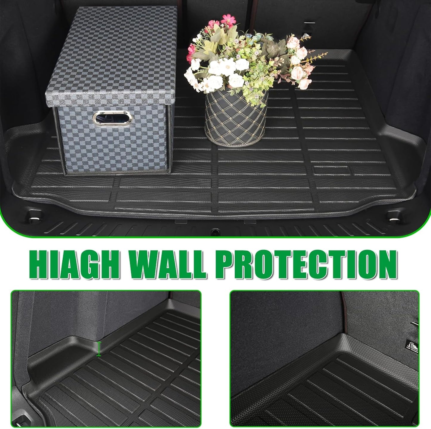 for Volkswagen Tiguan Floor Mats 2018 2019 2020 2021 2022 2023 2024 Car Mats for VW Tiguan Accessories All Weather Floor Mats Cargo Liner 2018-2024