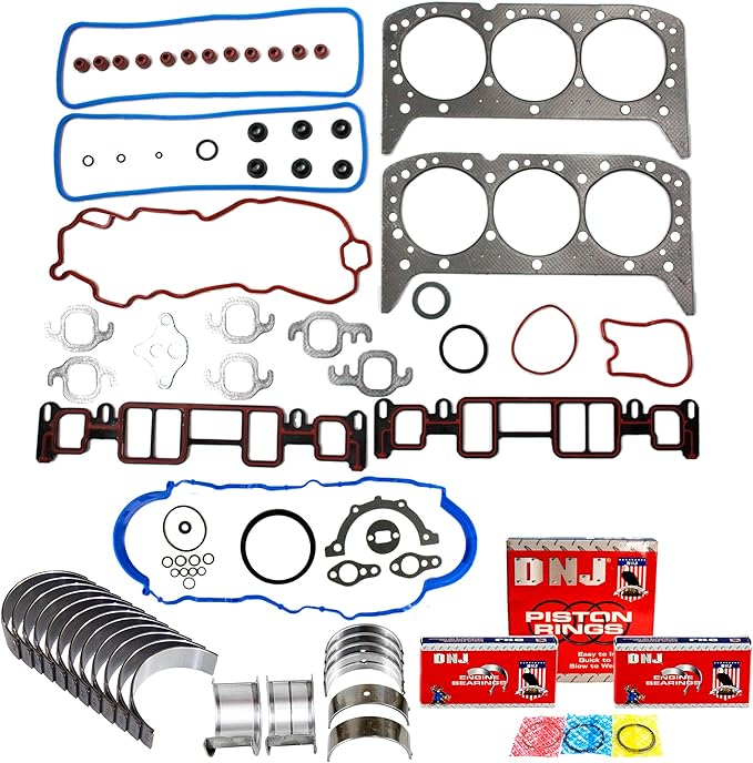DNJ RRK3129A Engine Re-Ring Kit for 1996-2006 Chevrolet, GMC, Isuzu, Oldsmobile Astro, Blazer, Bravada 4.3L V6 12V OHV 262cid