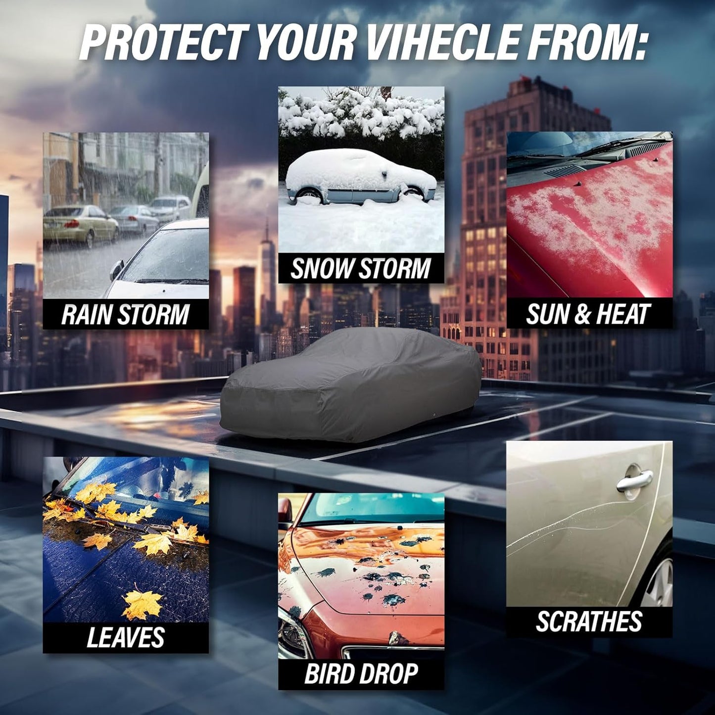 Supreme Full Car Cover - Semi Custom Fit for Trax 2024-present SUV 4-Door | All-Weather Protection: Waterproof, Dustproof, Windproof, UV-Resistant | Includes Accessories