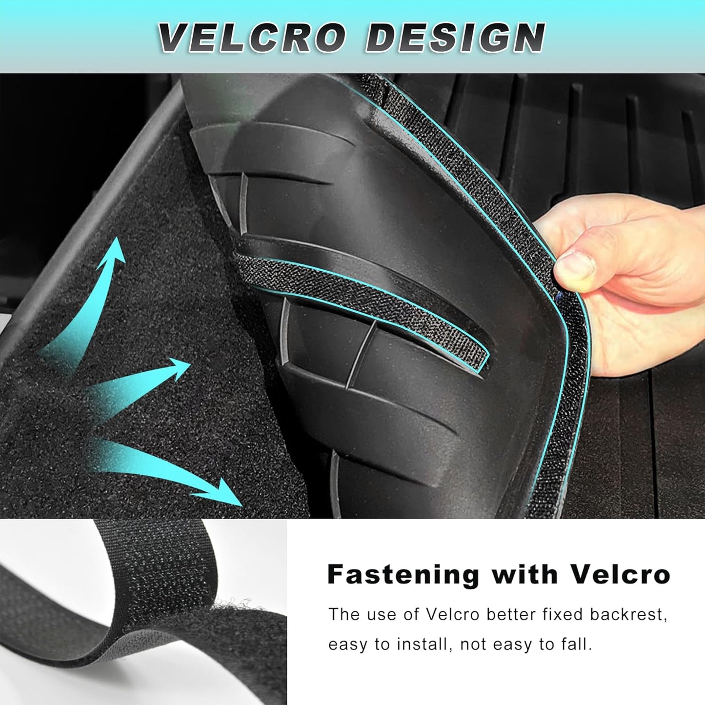 Original Cargo Mat & Backrest Mat Fit for Honda Pilot 2016-2022: Cargo Liner with Backrest Mat Behind 3rd Row Back Seat Protector - All Weather Protection Trunk Mat with Back Seat Cover Accessories