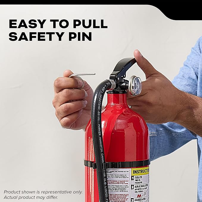 Kidde Commercial-Grade Fire Extinguisher for Office, Schools, Rechargeable 4A60BC
