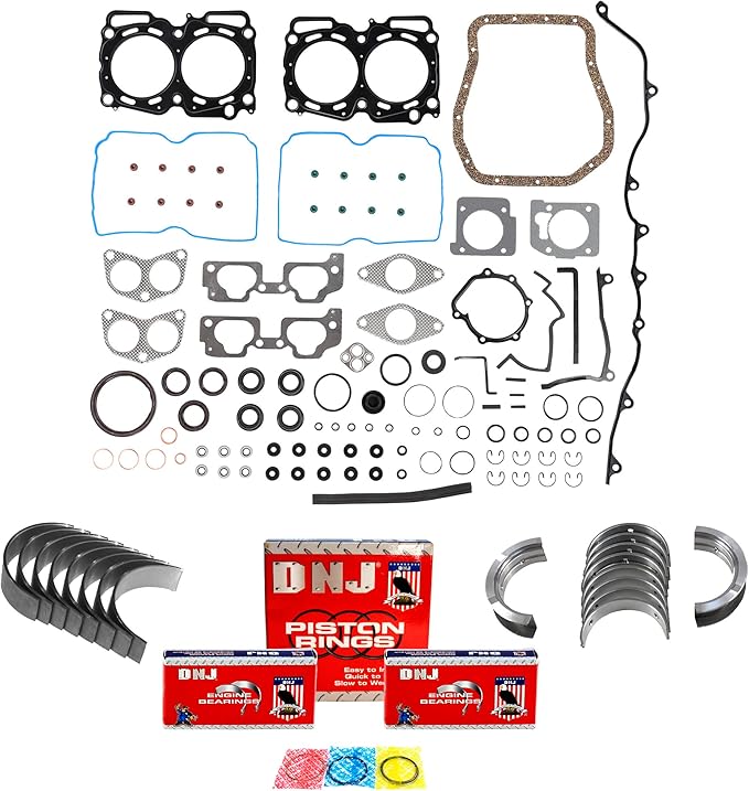 DNJ RRK715 Engine Re-Ring Kit for 1999-2011 Subaru Baja, Forester, Impreza 2.5L H4 16V SOHC 2458cc