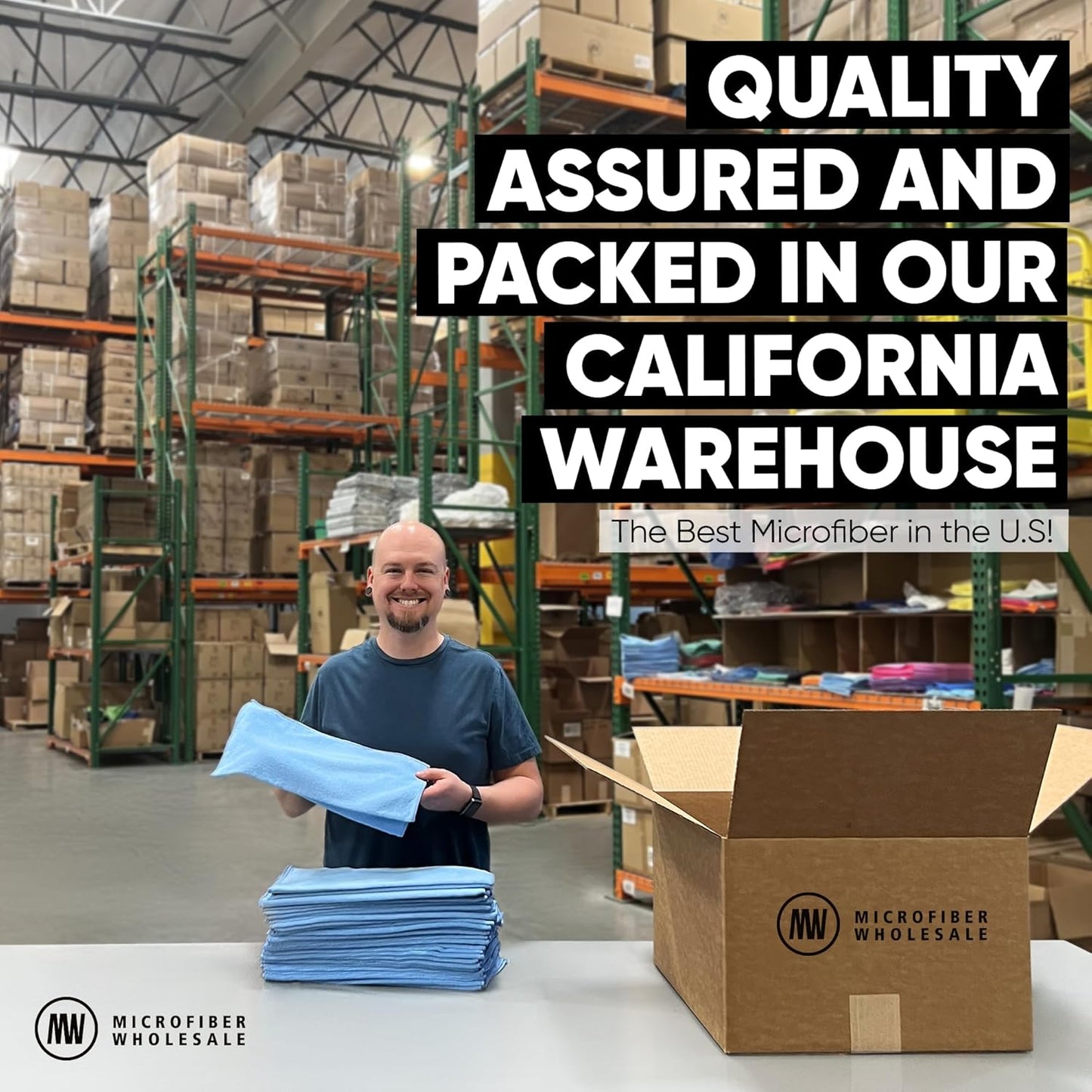 16" x 16" All Purpose Microfiber Towels - 50 Pack - Reusable Wash Cloths, Dust, Kitchen, Car, Shop Rags for Cleaning (Green)