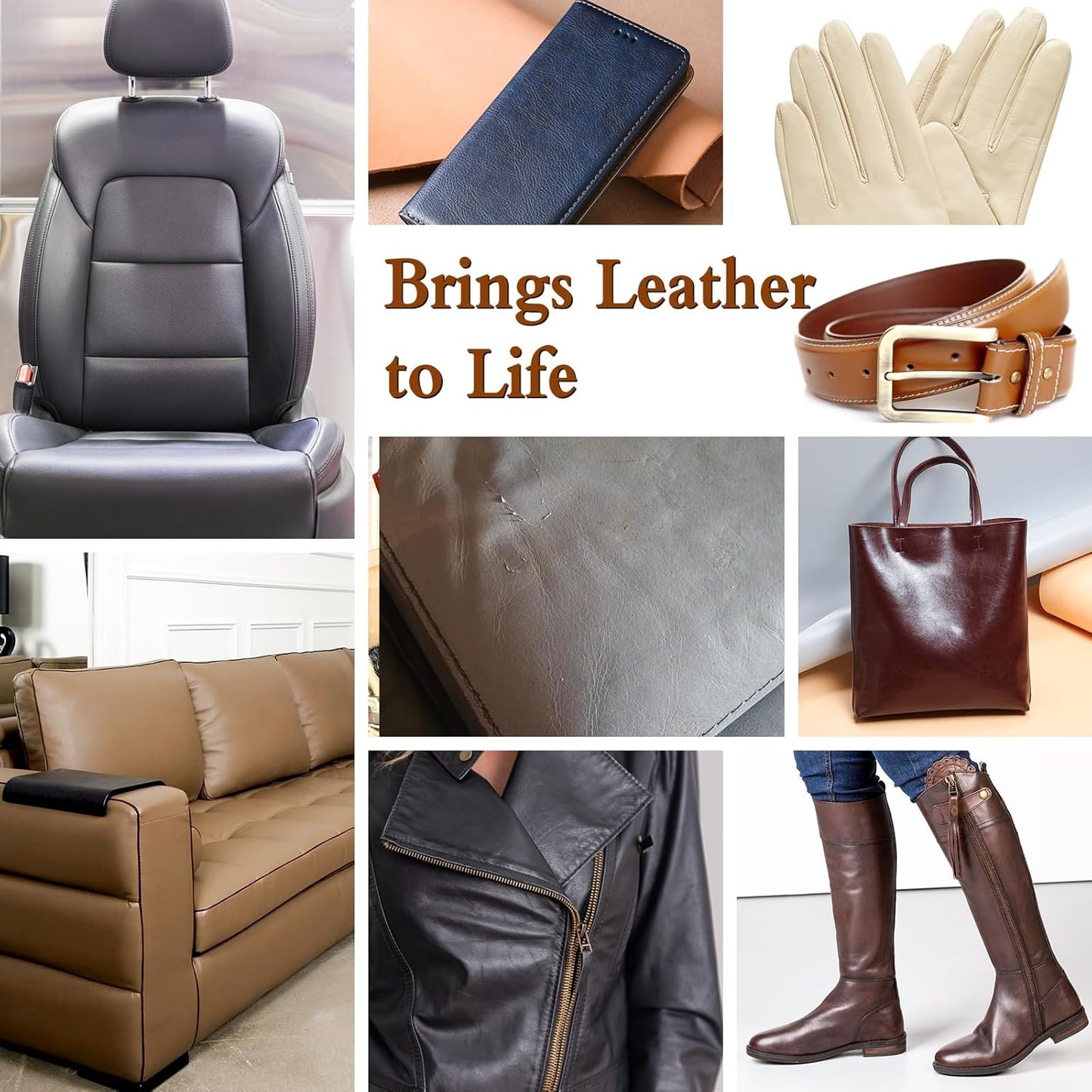 Gray Leather Recoloring Balm Vinyl Auto Dash Board Car Seats Interior Paint Furniture Dye Color Restorer Shoes Sofa Gloves Jacket Purse Bag Couch Stain Remover Fade Scratches Wear Out Repair