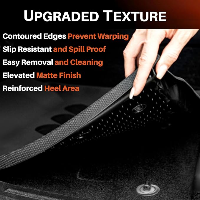 BaseLayer Elite Floor Mats for Chevy Colorado/GMC Canyon (2015-2022) Crew Cab & Extended Cab – Made in USA – Precision Fit Heavy Duty All-Weather Mats – Front (Gray Logo)