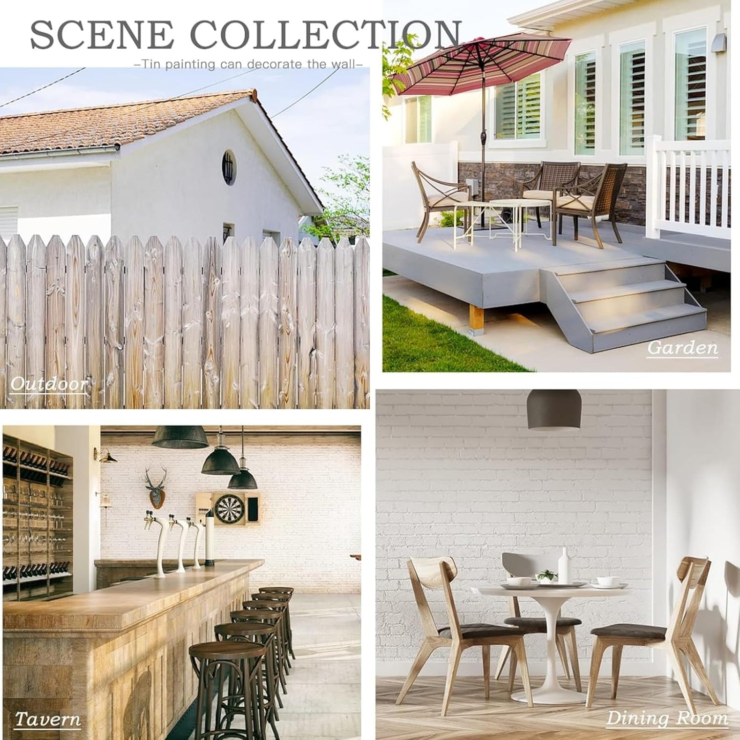 COFFEE & TEA BAR Non-Embossed Vintage Metal Tin Street Sign Bar Cafe Garage Cave Home Room Wall Bathroom Farmhouse Garden Porch Patio Decor, 16 x 4 Inch