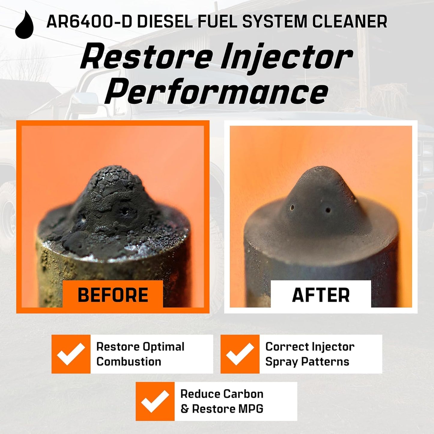 Archoil AR6400-D Diesel Fuel System Cleaner - Cleans Injectors, Turbo, DPF & EGR