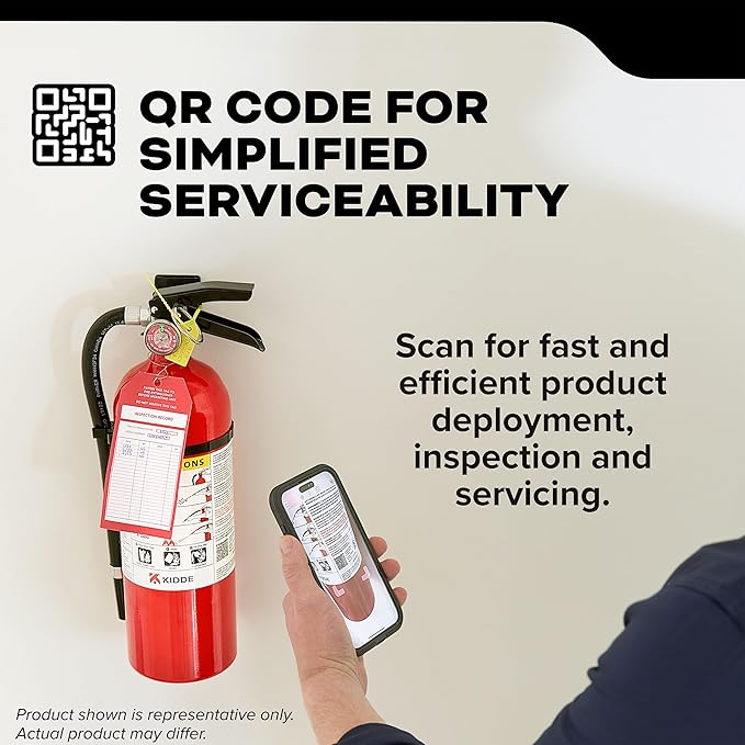 Kidde Commercial-Grade Fire Extinguisher for Office, Schools, Rechargeable, 2A10BC, 2 Pack
