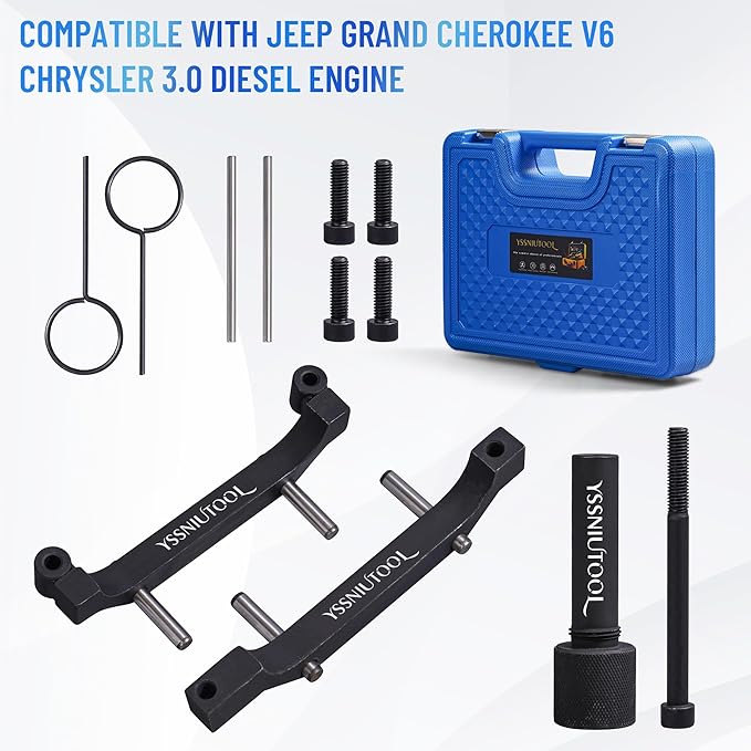 Camshaft Crankshaft Locking Timing Tool Kit Compatible with Jeep Grand Cherokee V6 Chrysler 3.0 Diesel Engine.OEM10359A 10338-1 10339